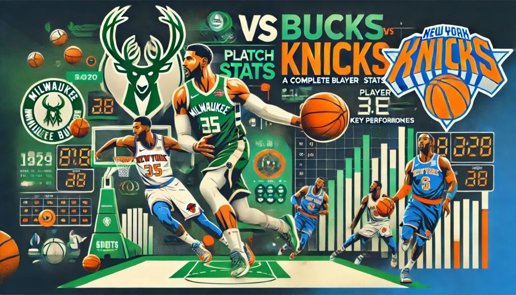 milwaukee bucks vs knicks match player stats