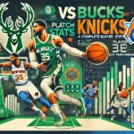 milwaukee bucks vs knicks match player stats