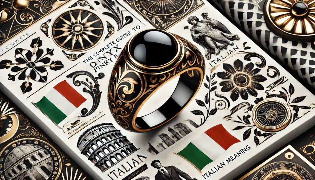 onyx pinky ring italian meaning